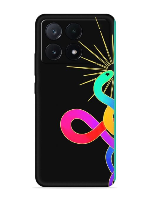 Art Geometric Abstraction Embossed Soft Silicone Case for Poco X6 Pro (5G) Zapvi