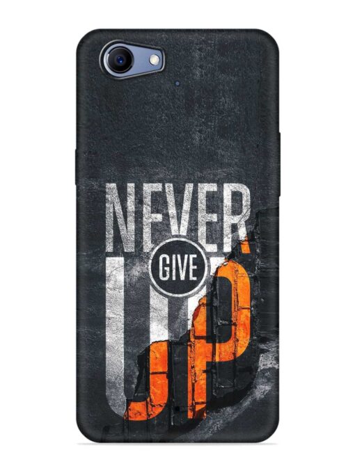 Never Give Up Embossed Soft Silicone Case for Realme 1