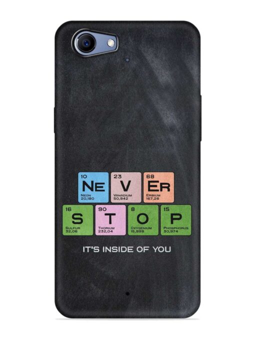 Never Stop It'S Inside Of You Embossed Soft Silicone Case for Realme 1 Zapvi