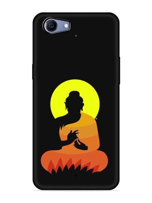 Buddha Art Black Embossed Soft Silicone Case for Realme 1 Zapvi