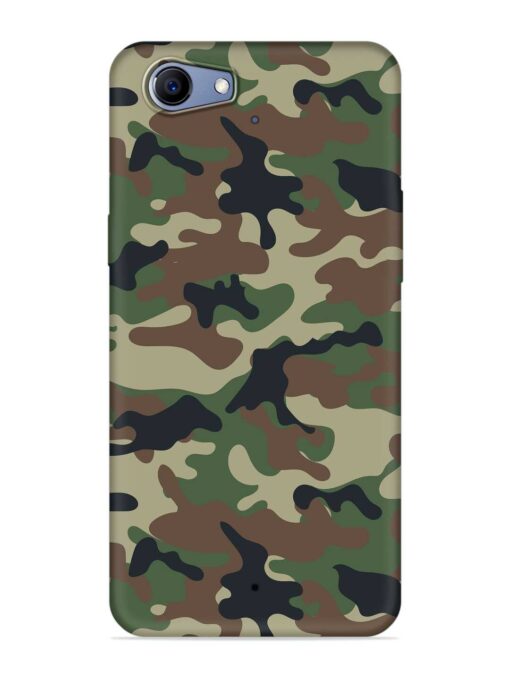 Army Military Camouflage Dark Green Embossed Soft Silicone Case for Realme 1 Zapvi