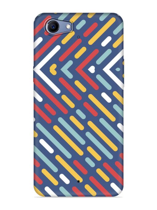 Colored Lines Embossed Soft Silicone Case for Realme 1