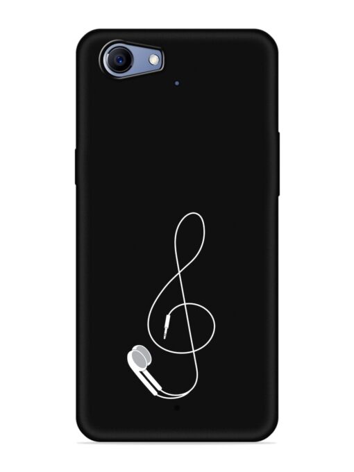 Music Earphone Vector Embossed Soft Silicone Case for Realme 1