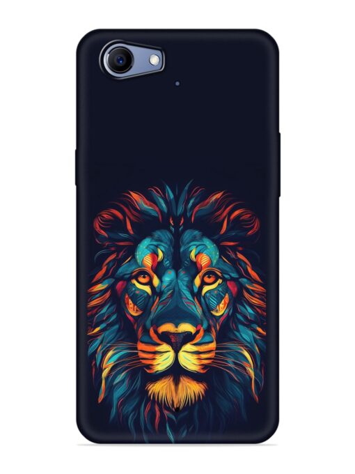 Colorful Lion Embossed Soft Silicone Case for Realme 1