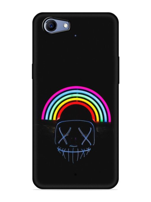 Mask Rainbow Embossed Soft Silicone Case for Realme 1