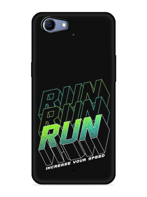 Run Embossed Soft Silicone Case for Realme 1 Zapvi