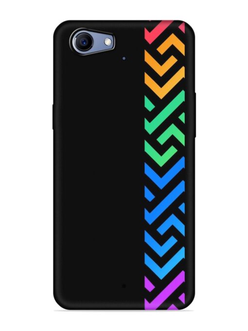 Colorshape Stripes Embossed Soft Silicone Case for Realme 1