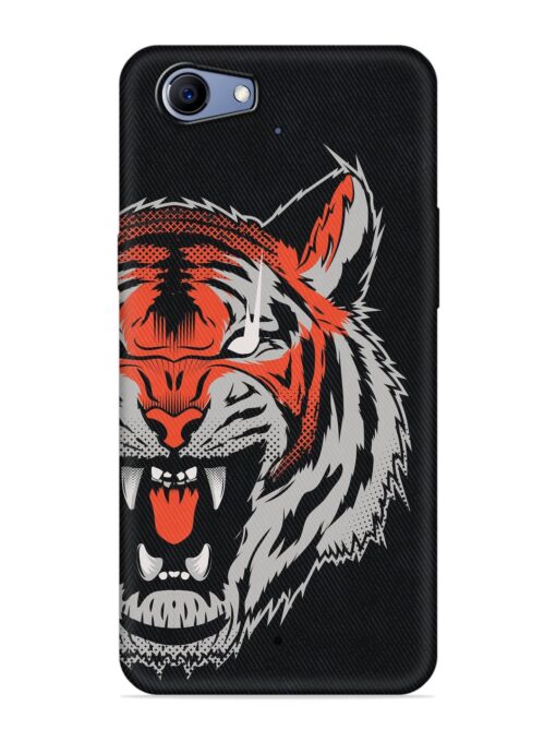 Tiger Aggression Embossed Soft Silicone Case for Realme 1