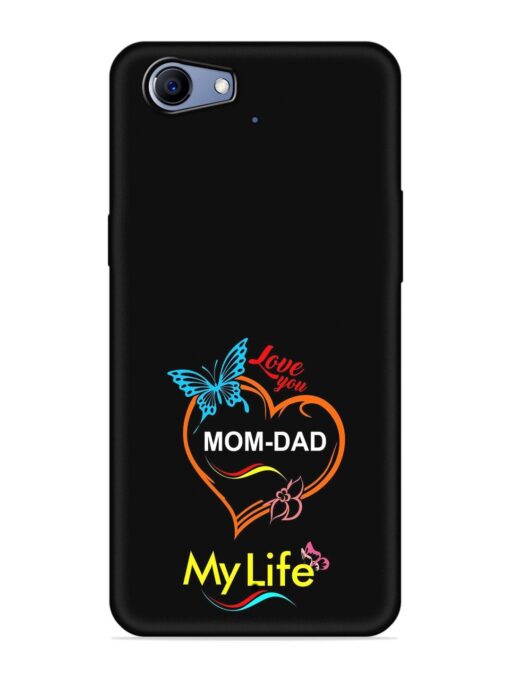 Love You Mom Dad Embossed Soft Silicone Case for Realme 1