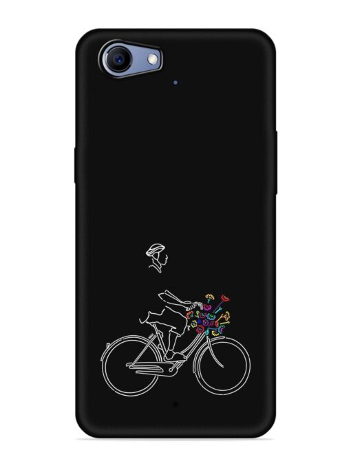 Minimalist Cycle Art Embossed Soft Silicone Case for Realme 1