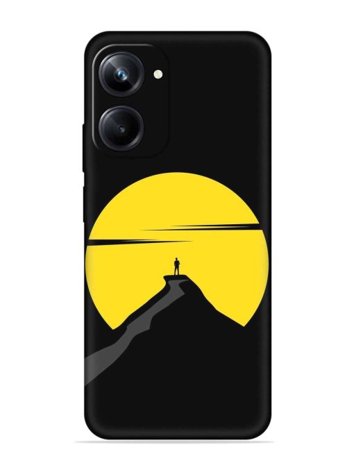 Black Ultra Vector Embossed Soft Silicone Case for Realme 10 Pro (5G) Zapvi