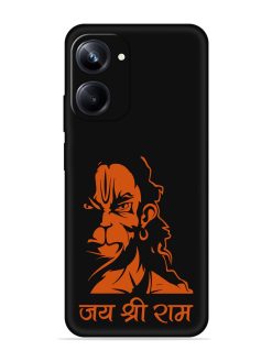Angry Hanuman Embossed Soft Silicone Case for Realme 10 Pro (5G)