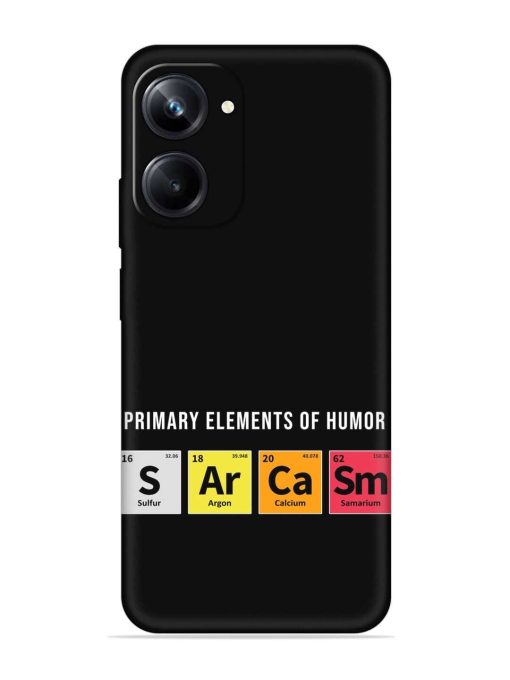 Primary Elements Humor Embossed Soft Silicone Case for Realme 10 Pro (5G) Zapvi