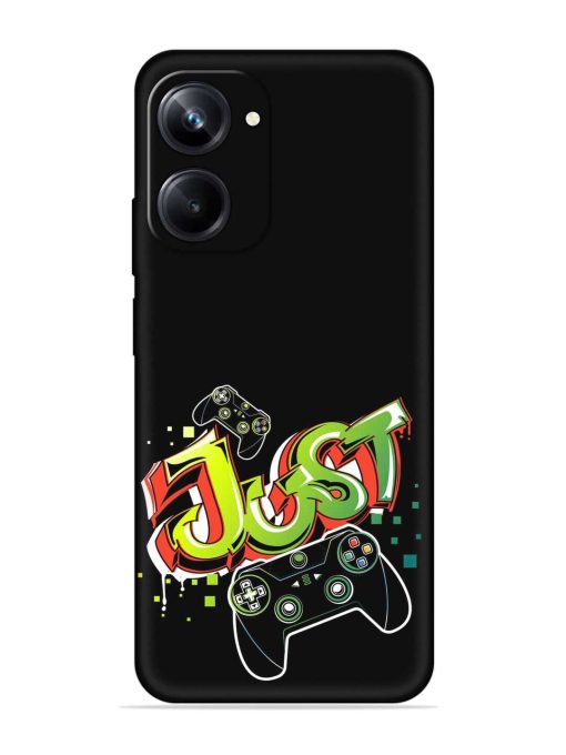 Graffiti Gamepad Illustration Embossed Soft Silicone Case for Realme 10 Pro (5G)