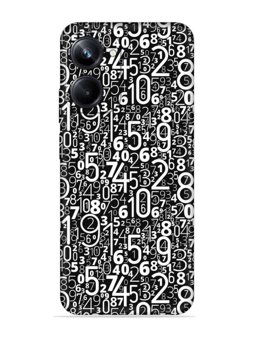 Many Numbers Different Embossed Soft Silicone Case for Realme 10 Pro (5G) Zapvi