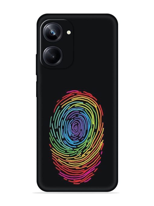 Fingerprint Of Thumb Art Embossed Soft Silicone Case for Realme 10 Pro (5G) Zapvi