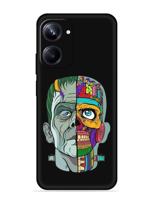 Men Vs Skull Embossed Soft Silicone Case for Realme 10 Pro (5G) Zapvi