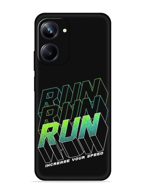 Run Embossed Soft Silicone Case for Realme 10 Pro (5G) Zapvi