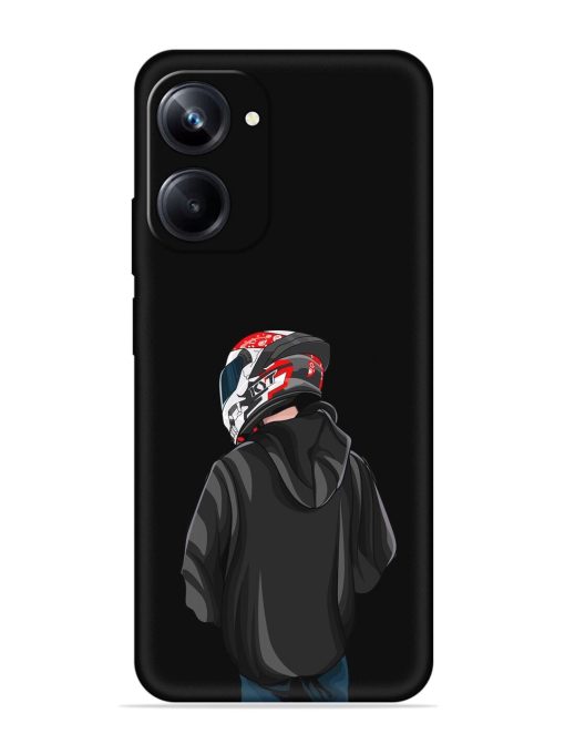 Motorcycle Rider Embossed Soft Silicone Case for Realme 10 Pro (5G) Zapvi