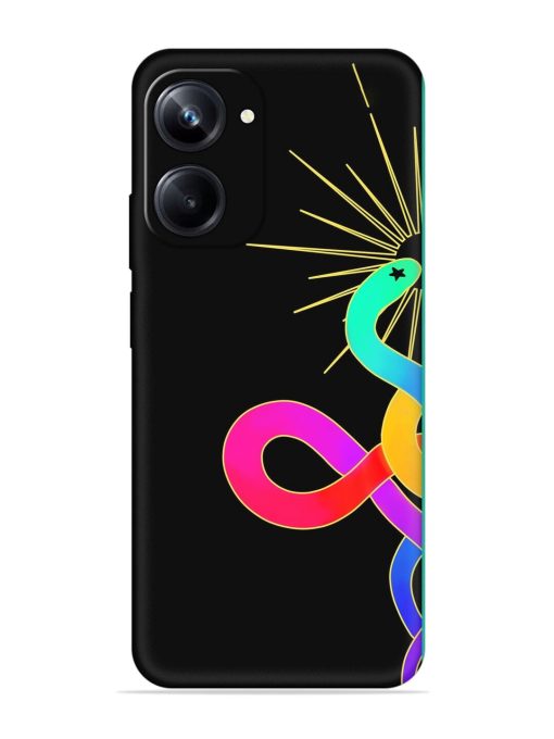 Art Geometric Abstraction Embossed Soft Silicone Case for Realme 10 Pro (5G) Zapvi