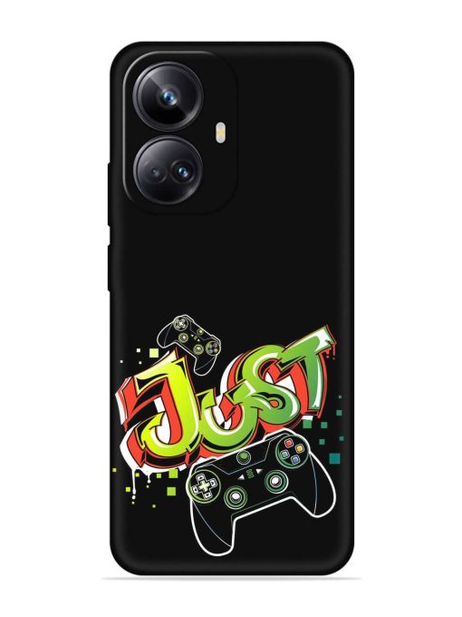 Graffiti Gamepad Illustration Embossed Soft Silicone Case for Realme 10 Pro Plus (5G) Zapvi