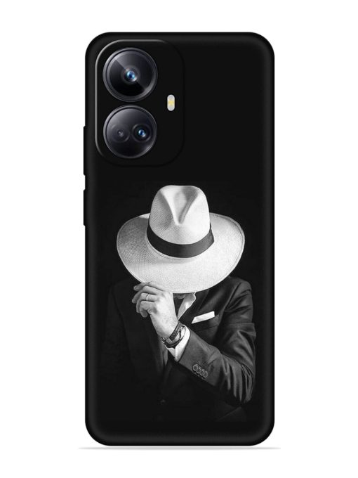 Men Under Hat Embossed Soft Silicone Case for Realme 10 Pro Plus (5G)