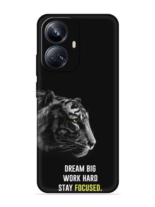 Dream Big Work Hard Embossed Soft Silicone Case for Realme 10 Pro Plus (5G) Zapvi