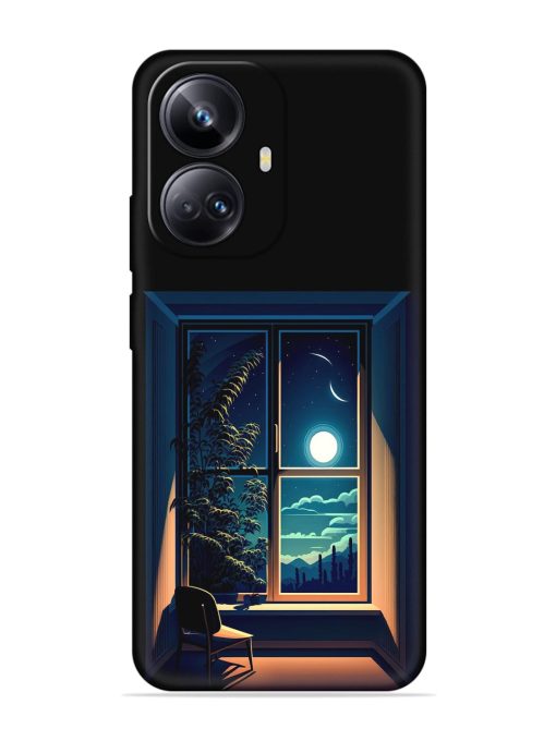 Night View At Window Embossed Soft Silicone Case for Realme 10 Pro Plus (5G)