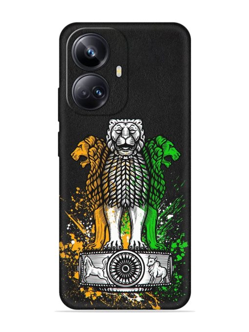 Pillars Of Ashoka Embossed Soft Silicone Case for Realme 10 Pro Plus (5G) Zapvi