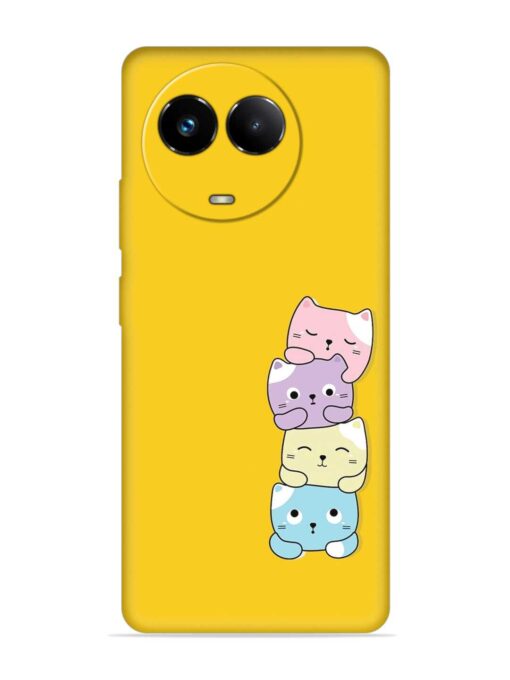 Cartoon Anime Embossed Soft Silicone Case for Realme 11 (5G) Zapvi