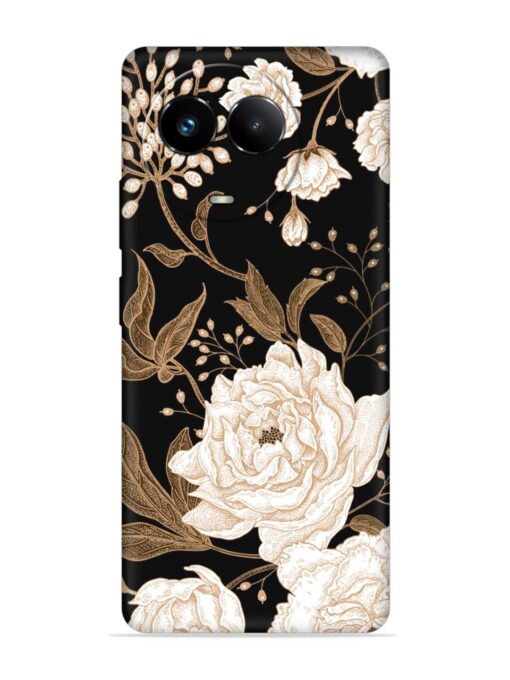 Peonies Roses Floral Embossed Soft Silicone Case for Realme 11 (5G) Zapvi