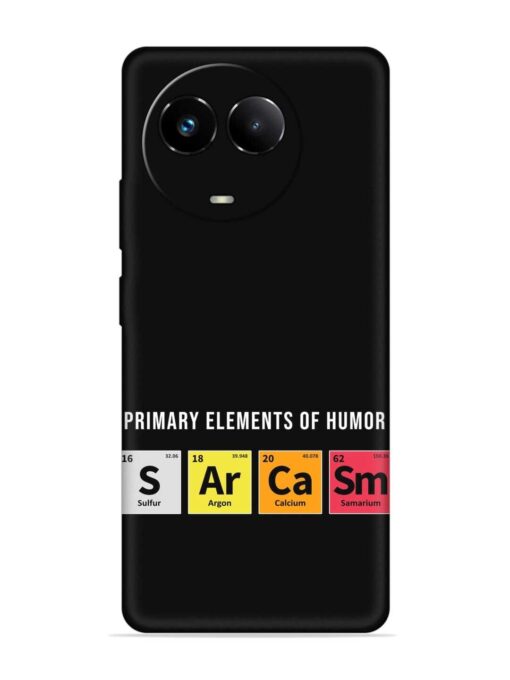 Primary Elements Humor Embossed Soft Silicone Case for Realme 11 (5G)