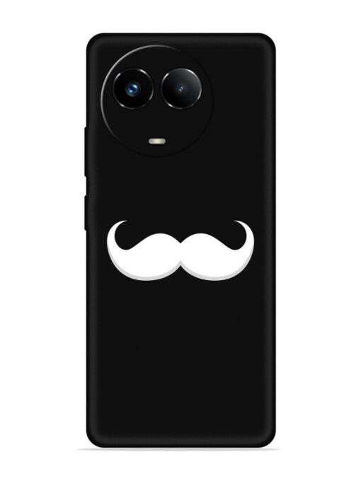 Mustache Vector Embossed Soft Silicone Case for Realme 11 (5G)