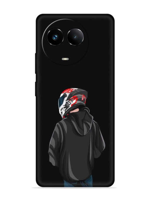 Motorcycle Rider Embossed Soft Silicone Case for Realme 11 (5G) Zapvi