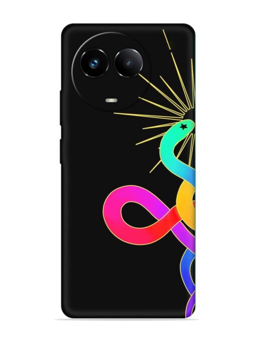 Art Geometric Abstraction Embossed Soft Silicone Case for Realme 11 (5G)