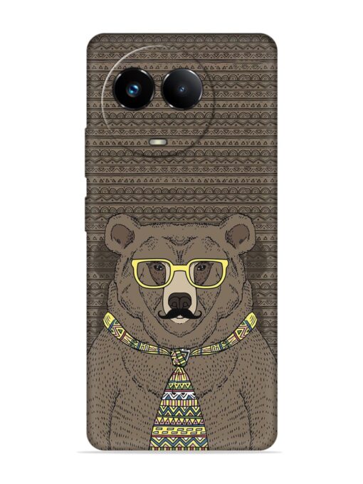 Grizzly Bear Embossed Soft Silicone Case for Realme 11 (5G) Zapvi