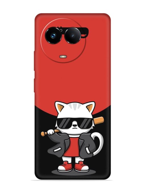 Cool Little Bear Cartoon Embossed Soft Silicone Case for Realme 11 (5G)