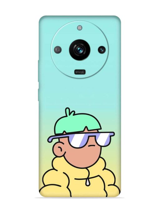 Doodles Cool Character Embossed Soft Silicone Case for Realme 11 Pro (5G)