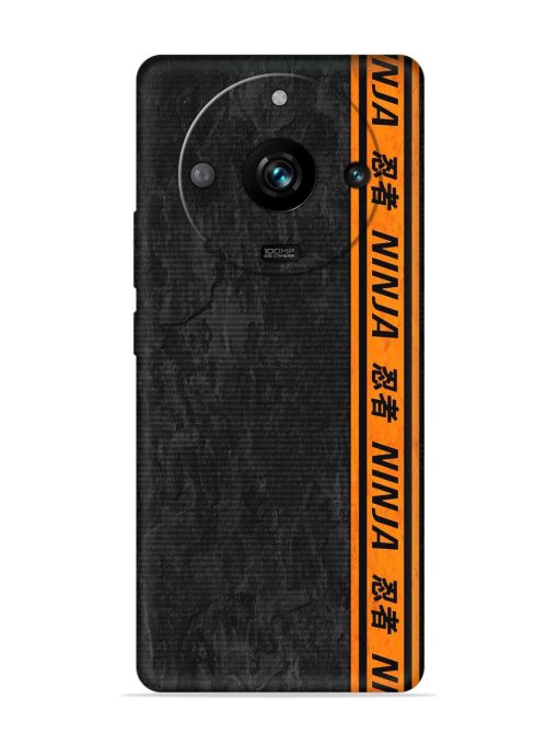 Ninja Srtips Embossed Soft Silicone Case for Realme 11 Pro (5G)