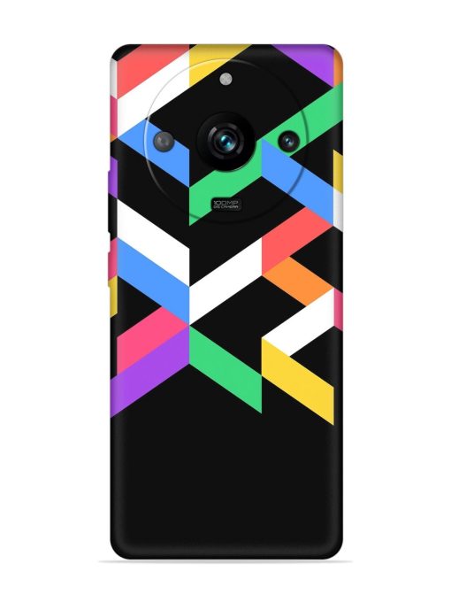 Colorshape Abstarct Embossed Soft Silicone Case for Realme 11 Pro (5G)