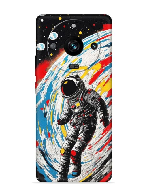 Astronaut Art Embossed Soft Silicone Case for Realme 11 Pro (5G)