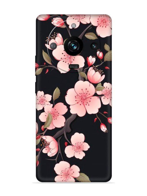 Cherry Blossom Embossed Soft Silicone Case for Realme 11 Pro (5G) Zapvi