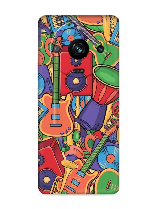 Colorful Music Art Embossed Soft Silicone Case for Realme 11 Pro (5G)