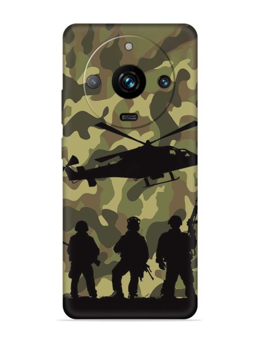 Army Heros Embossed Soft Silicone Case for Realme 11 Pro Plus (5G) Zapvi