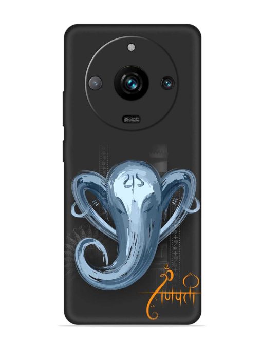 Illustration Lord Ganpati Embossed Soft Silicone Case for Realme 11 Pro Plus (5G)