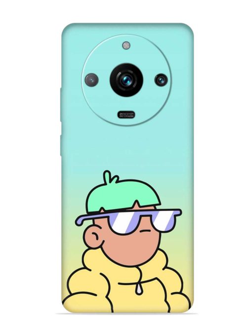 Doodles Cool Character Embossed Soft Silicone Case for Realme 11 Pro Plus (5G)