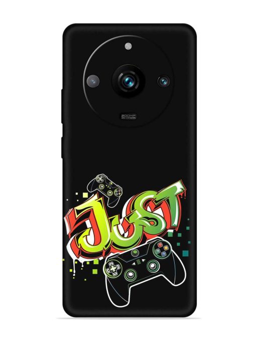 Graffiti Gamepad Illustration Embossed Soft Silicone Case for Realme 11 Pro Plus (5G) Zapvi