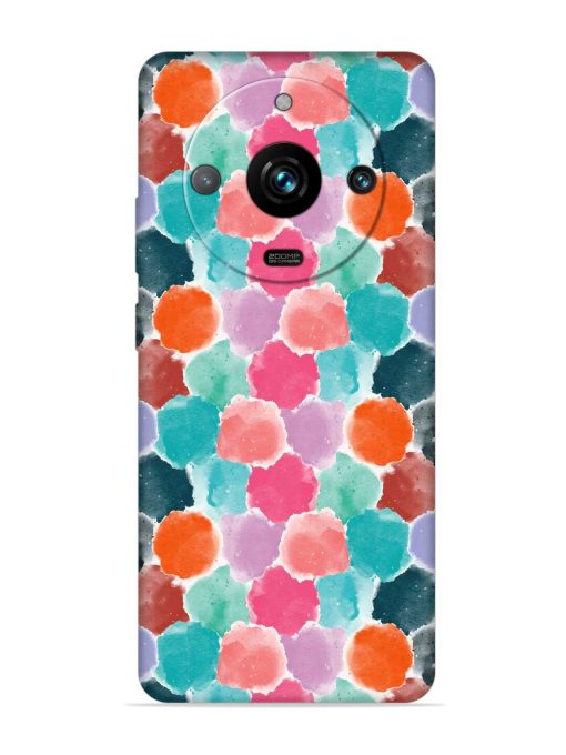 Colorful Seamless Pattern Embossed Soft Silicone Case for Realme 11 Pro Plus (5G) Zapvi