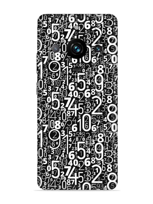 Many Numbers Different Embossed Soft Silicone Case for Realme 11 Pro Plus (5G) Zapvi