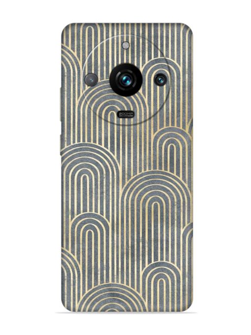 Art Deco Style Embossed Soft Silicone Case for Realme 11 Pro Plus (5G)